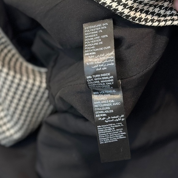 White House Black Market Houndstooth Blazer NWT - Size 4 - Picture 5 of 6